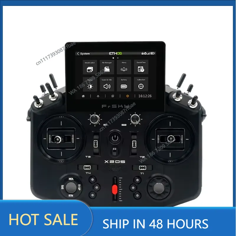 Frsky Tandem X20S Transmitter - FrSky Tandem X20S送信機。900MHz/2.4GHzの16チャンネル対応デュアルバンド内蔵モジュールとETHOSシステムを搭載。